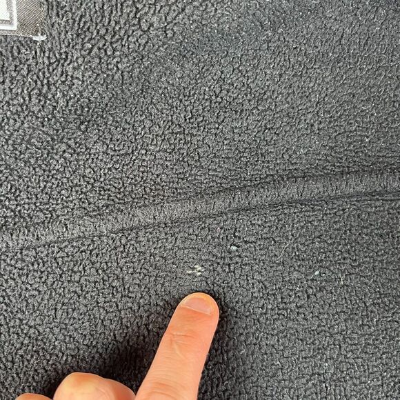 Vtg CCM Philadelphia Flyers NHL Full Zip Black Mock Neck Jacket Fleece M* - Picture 10 of 11